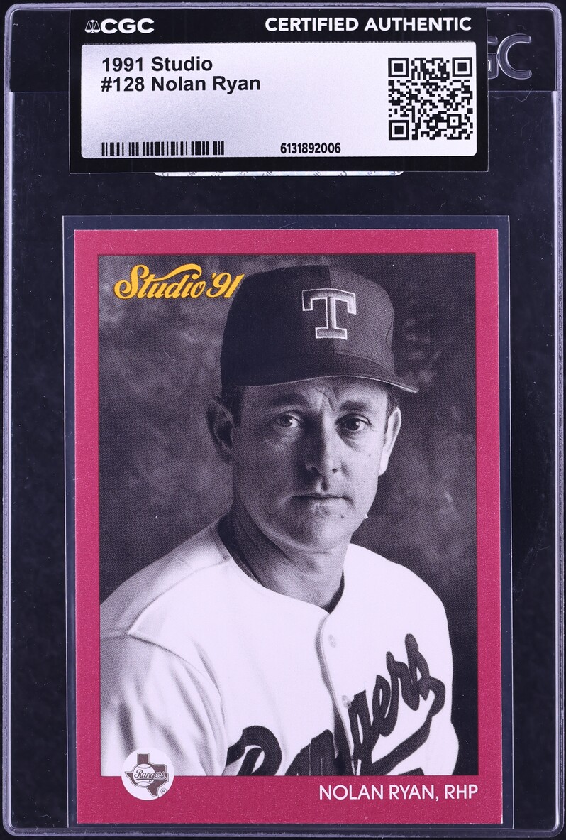 1991 Studio Nolan Ryan #128 CGC AUTH