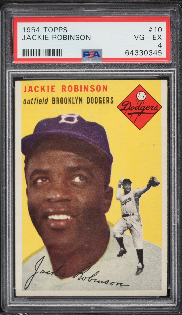 1954 Topps Jackie Robinson #10 PSA 4 VGEX