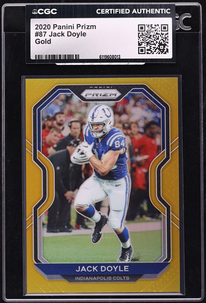 2020 Panini Prizm Gold Jack Doyle /10 #87 CGC AUTH - Photo 1