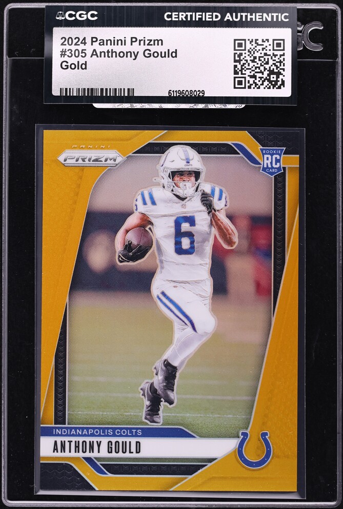 2024 Panini Prizm Gold Anthony Gould ROOKIE /10 #305 CGC AUTH - Photo 1
