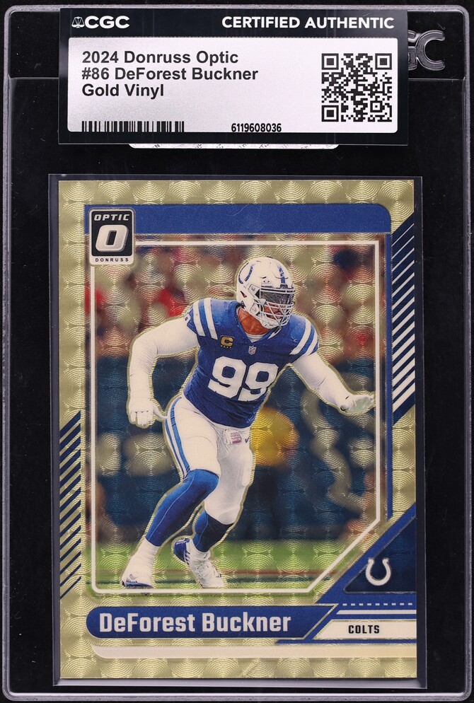 2024 Donruss Optic Gold Vinyl DeForest Buckner 1/1 #86 CGC AUTH - Photo 1