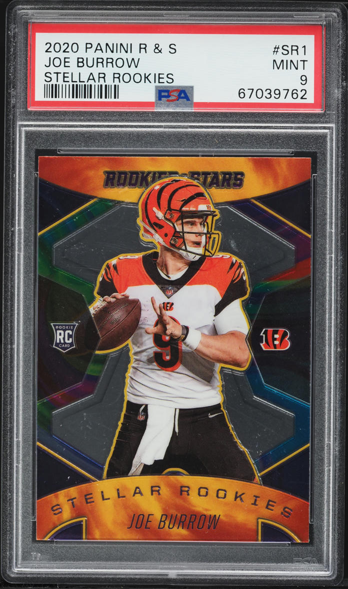 2020 Panini Rookies & Stars Stellar Joe Burrow ROOKIE #SR1 PSA 9 MINT