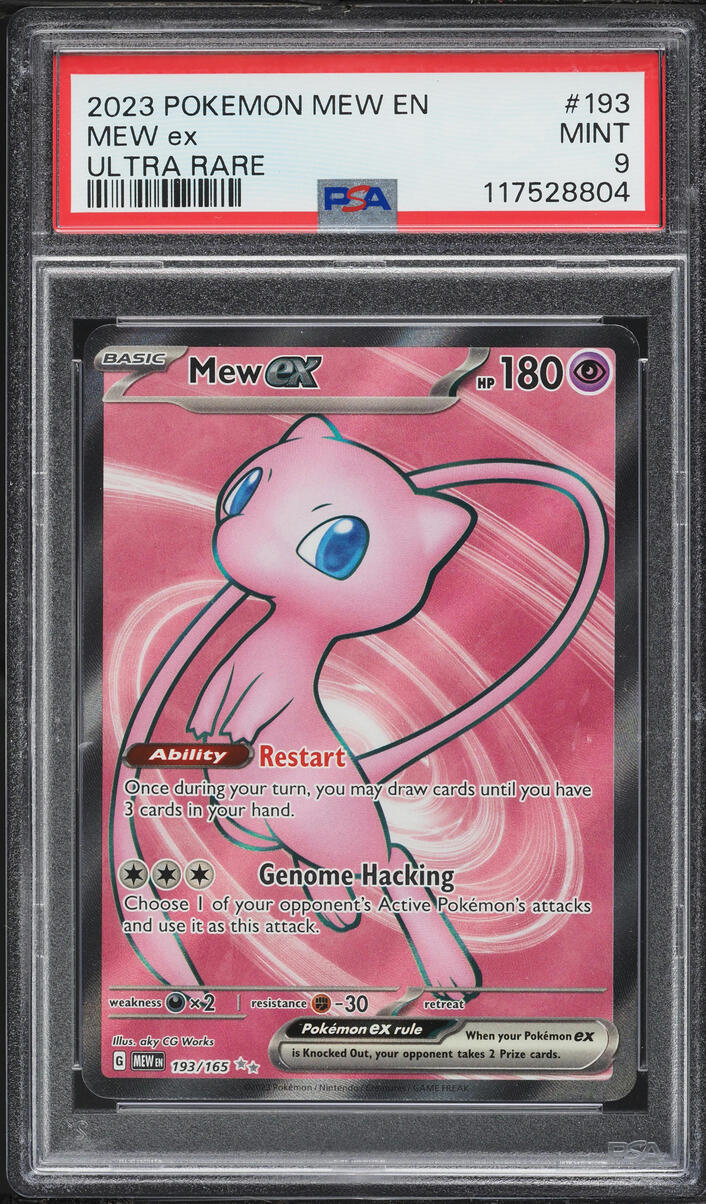2023 Pokemon Scarlet & Violet 151 Full Art Mew ex #193 PSA 9 MINT