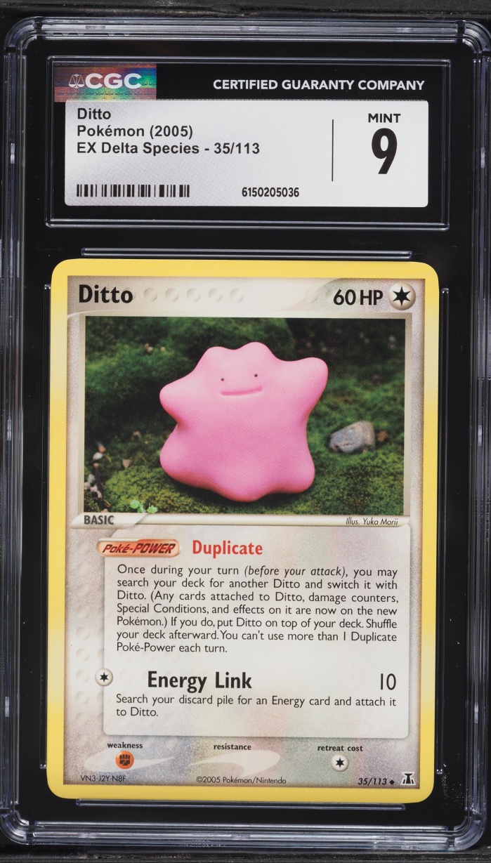 2005 Pokemon EX Delta Species Ditto #35 CGC 9 MINT