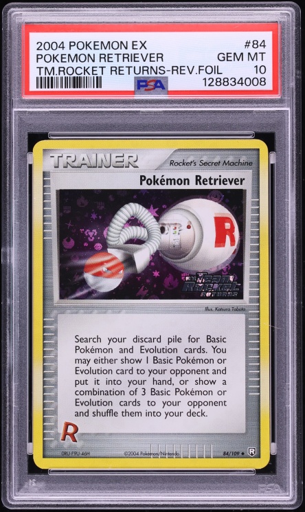 2004 Pokemon EX Team Rocket Returns Reverse Holo Pokemon Retriever #84 PSA 10 GEM MINT