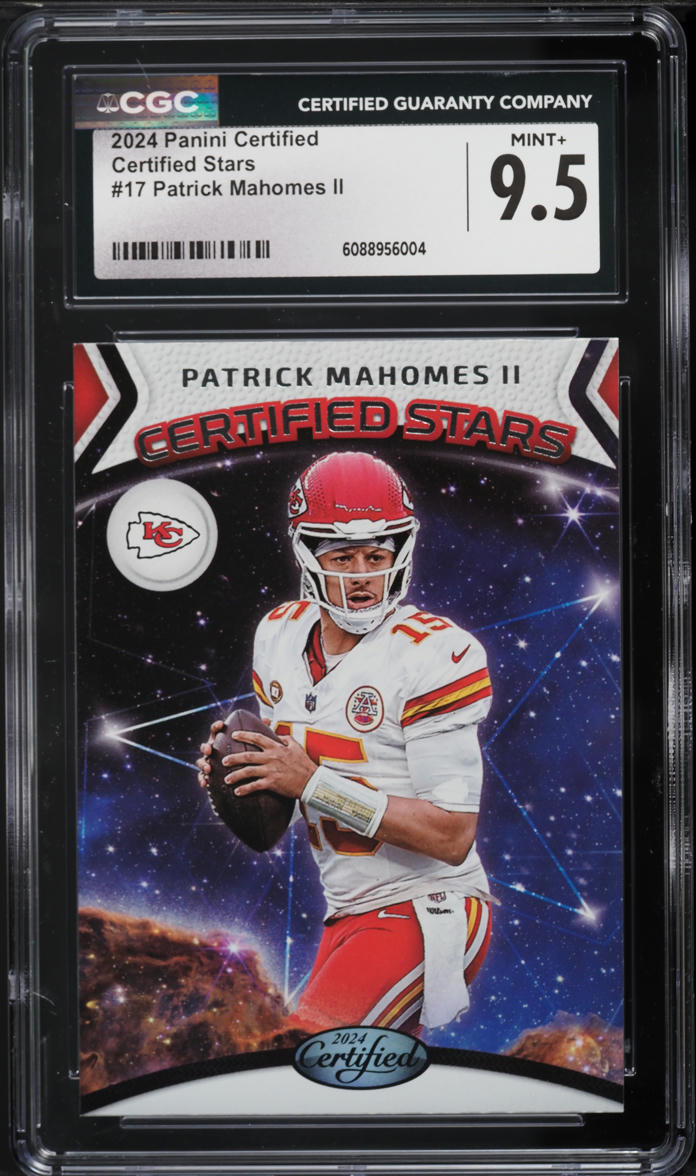 2024 Panini Certified Stars Patrick Mahomes II #17 CGC 9.5 MINT+