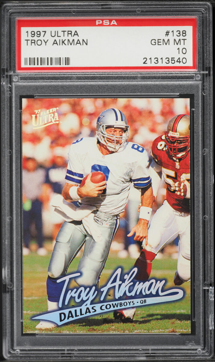 1997 Ultra Football Troy Aikman #138 PSA 10 GEM MINT