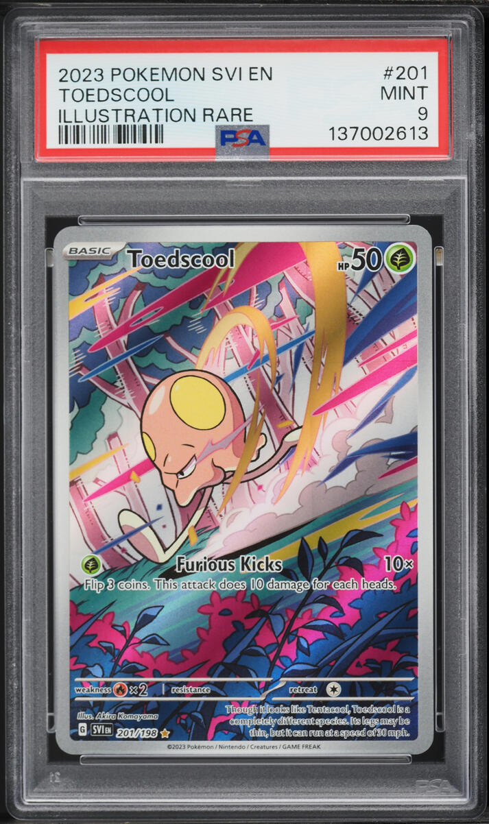 2023 Pokemon Scarlet & Violet IR Toedscool #201 PSA 9 MINT