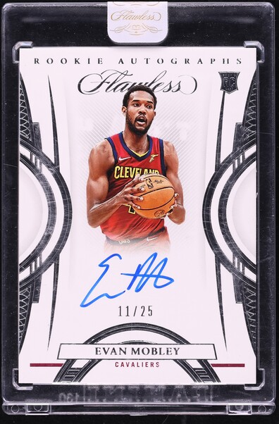 2021 Panini Contenders Premium Blue Shimmer Evan Mobley RC AUTO