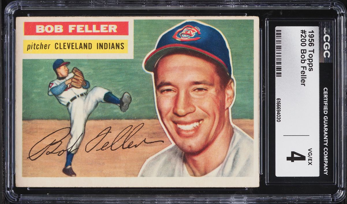 1956 Topps Bob Feller #200 CGC 4 VGEX