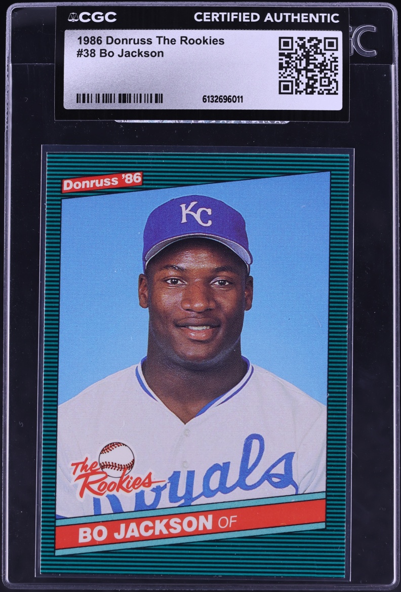 1986 Donruss The Rookies Bo Jackson ROOKIE #38 CGC AUTH