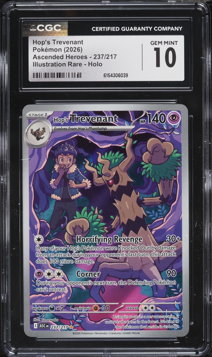 2026 Pokemon Mega Evolution Ascended Heroes IR Hop's Trevenant #237 CGC 10 GEM MINT