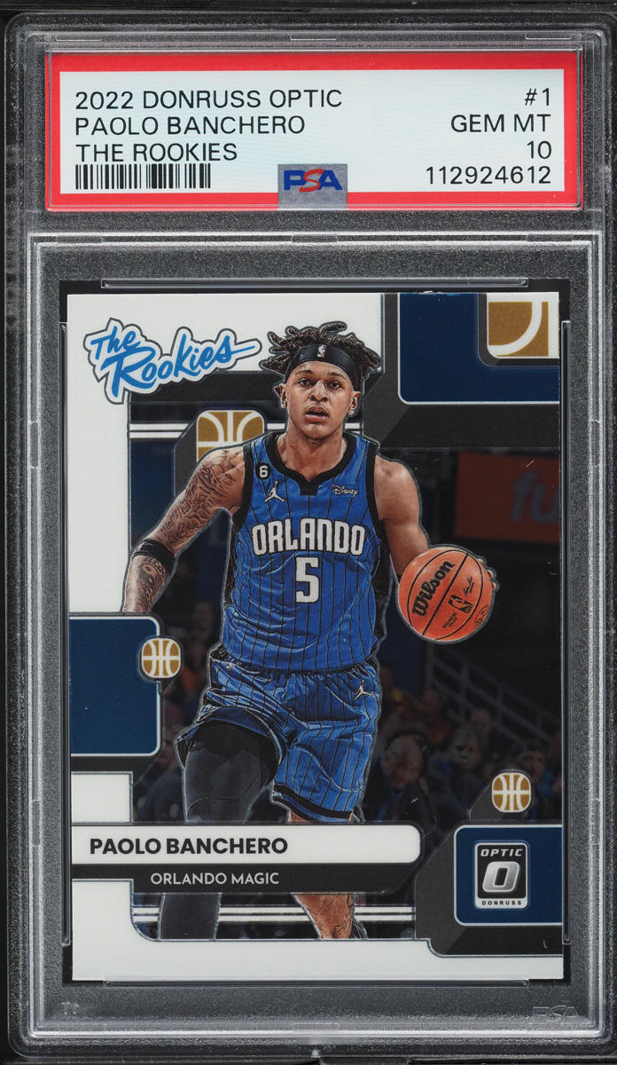 2022 Donruss Optic The Rookies Paolo Banchero ROOKIE #1 PSA 10 GEM MINT