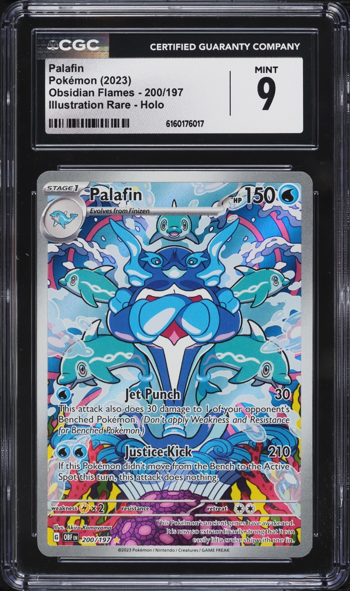 2023 Pokemon Scarlet & Violet Obsidian Flames IR Palafin #200 CGC 9 MINT