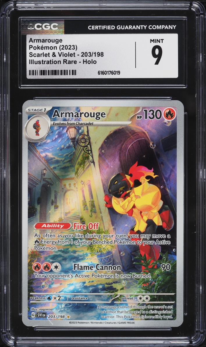 2023 Pokemon Scarlet & Violet IR Armarouge #203 CGC 9 MINT