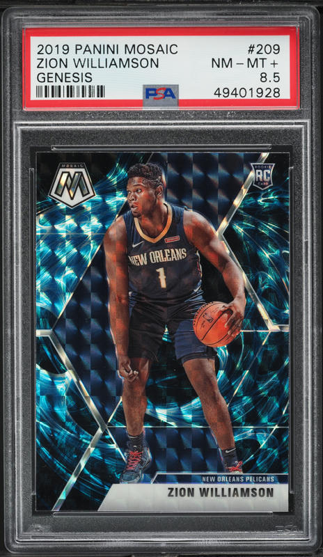 2019 Panini Mosaic Zion Williamson ROOKIE #209 PSA 10 GEM