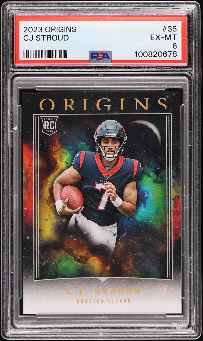 2023 Panini Origins C.J. Stroud ROOKIE #35 PSA 6 EXMT
