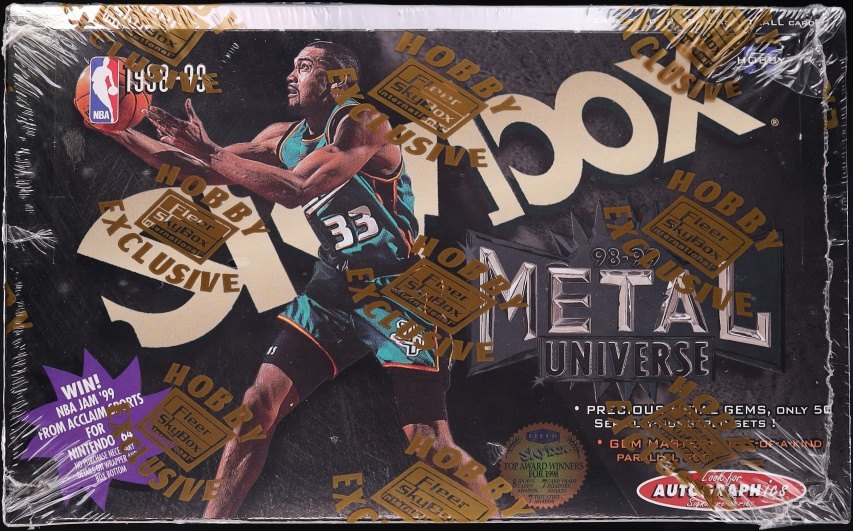 1998 Skybox Metal Universe Basketball Sealed Hobby Box, 24ct Packs