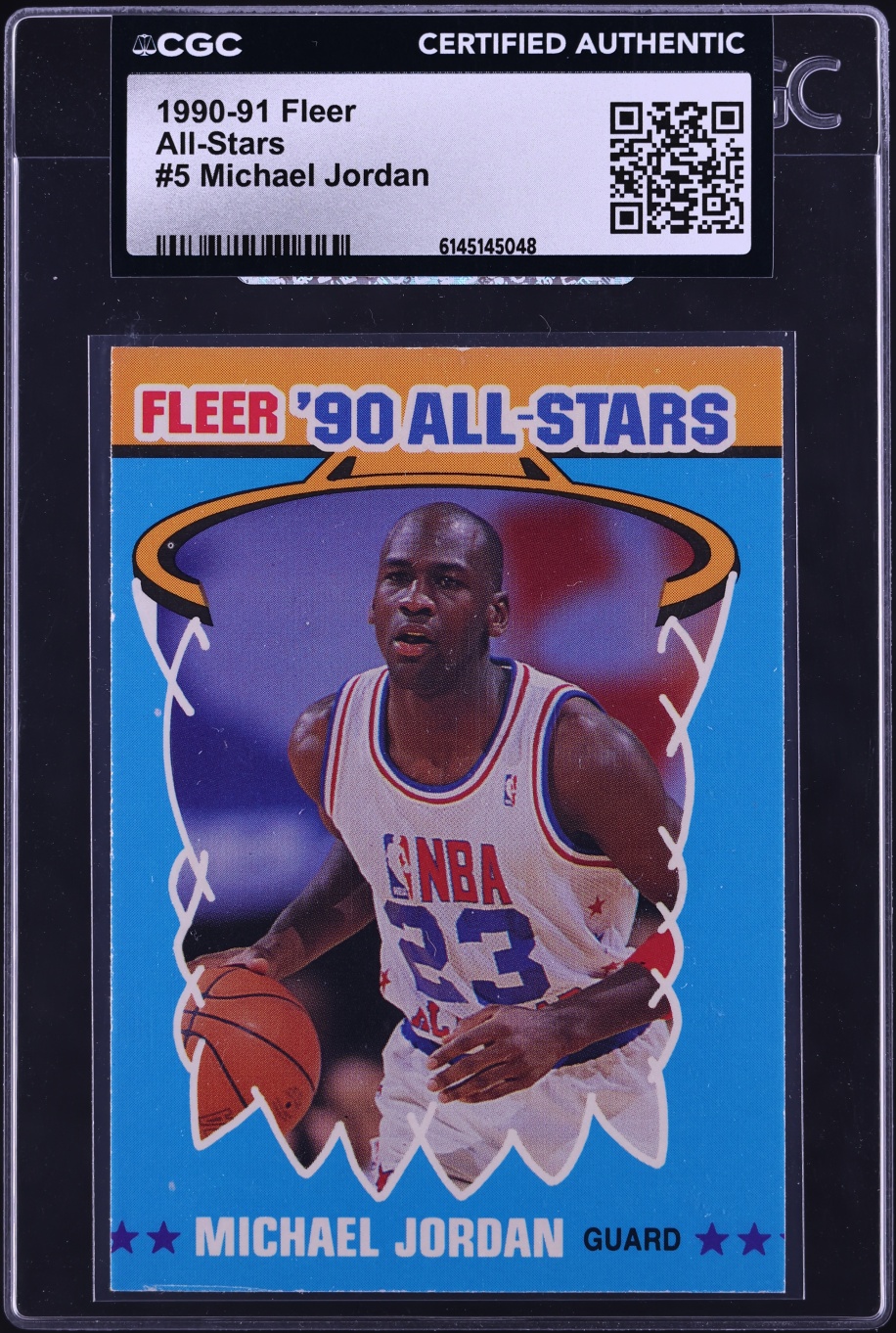 1990 Fleer All Stars Michael Jordan #5 CGC AUTH