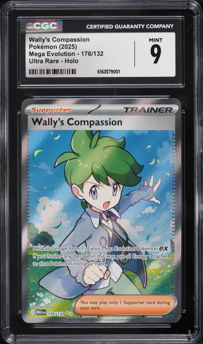 2025 Pokemon Mega Evolution Full Art Wally's Compassion #176 CGC 9 MINT