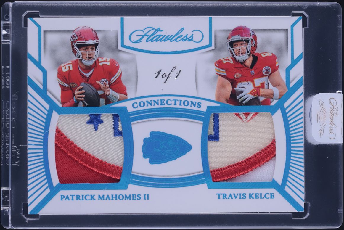 2023 Panini Flawless Connections Platinum Patrick Mahomes Travis Kelce