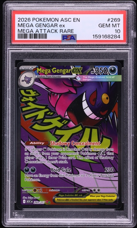 2026 Pokemon Mega Evolution Ascended Heroes MA Mega Gengar ex #269 PSA 10 GEM MINT