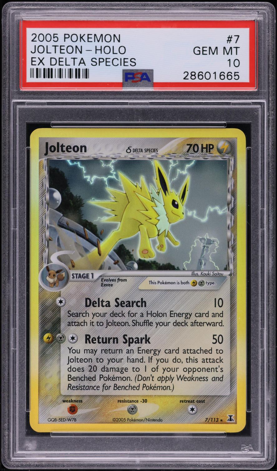 2005 Pokemon EX Delta Species Holo Jolteon #7 PSA 10 GEM MINT