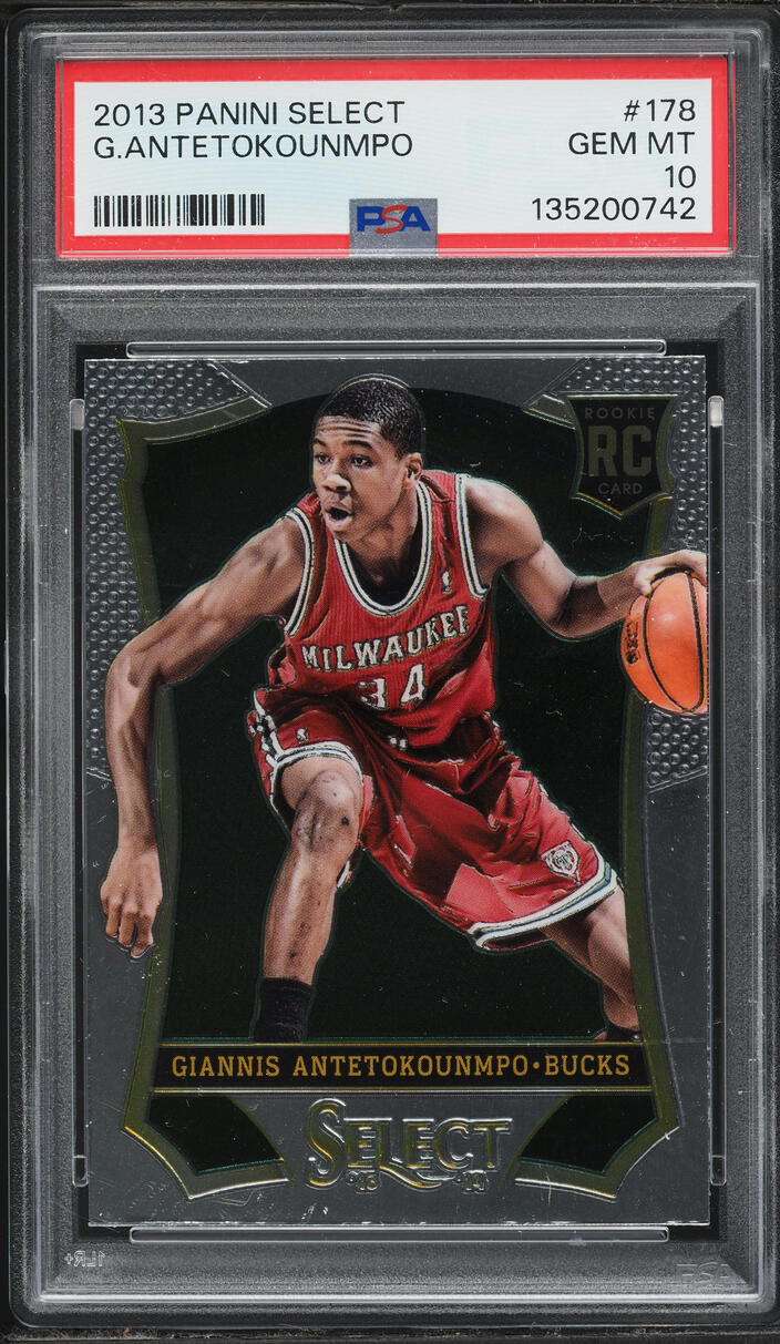 2013 Select Basketball Giannis Antetokounmpo ROOKIE #178 PSA 10 GEM MINT