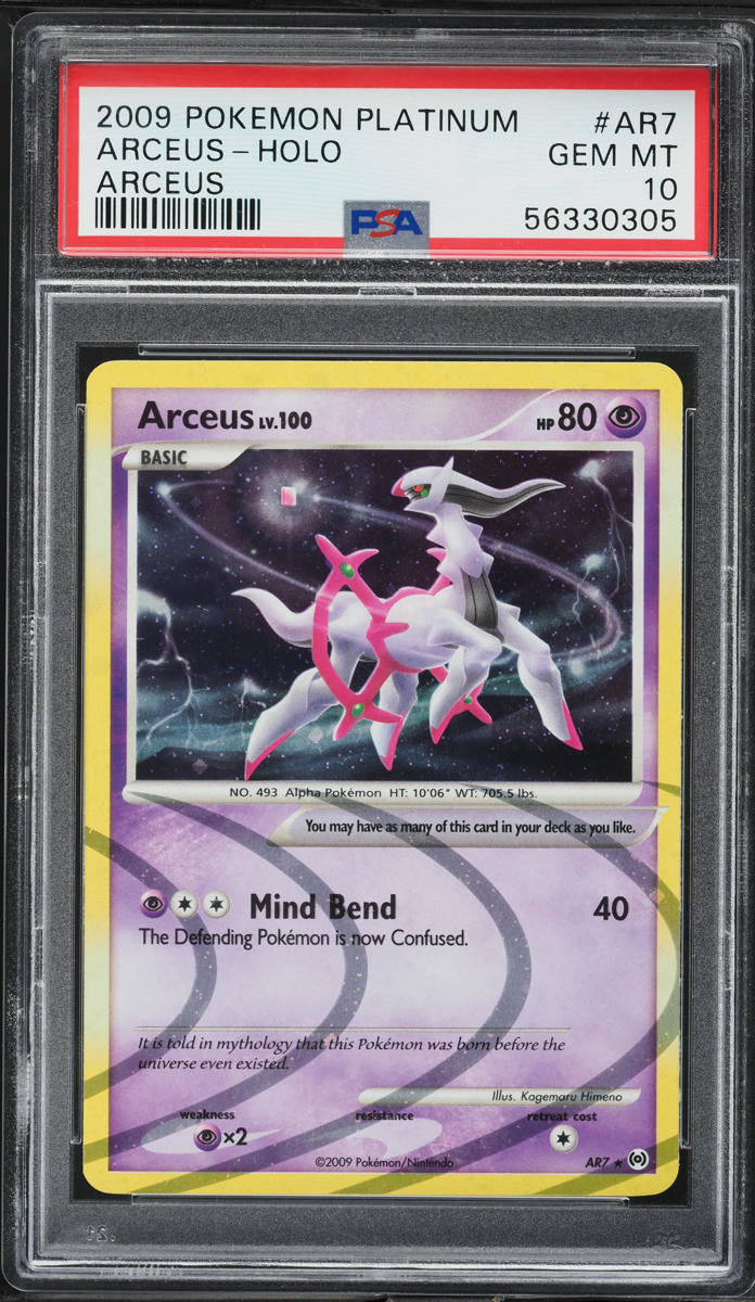 2009 Pokemon Platinum Arceus Holo Arceus #AR7 PSA 10 GEM MINT