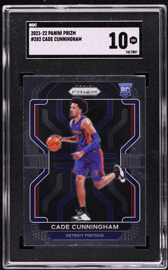 2021 Panini Prizm Cade Cunningham ROOKIE #282 SGC 10 GEM MINT