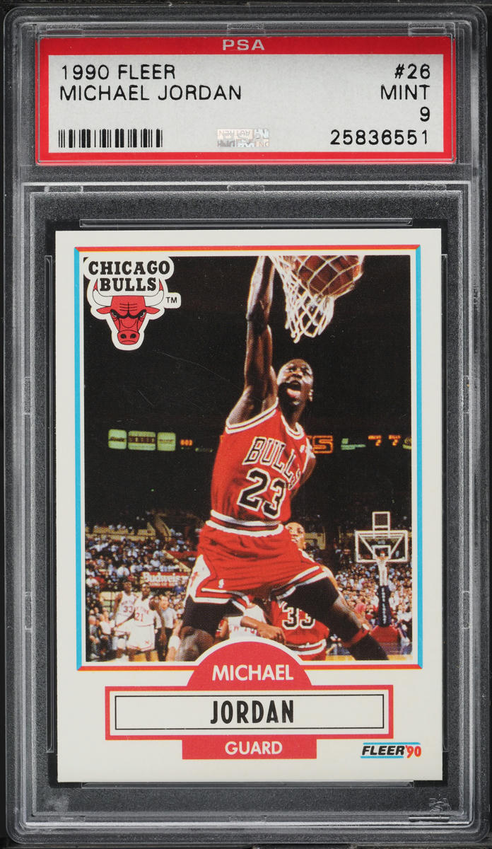 1990 Fleer Basketball Michael Jordan #26 PSA 9 MINT