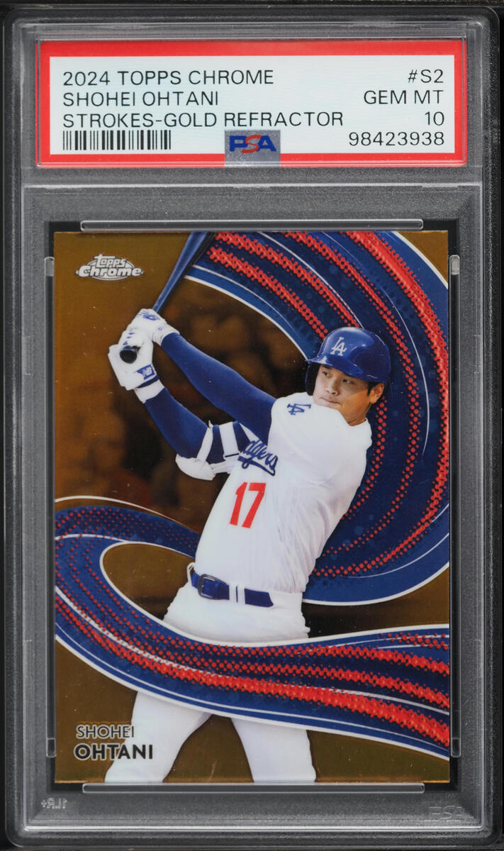 2024 Topps Chrome Strokes Gold Refractor Shohei Ohtani /50 #S2 PSA 10 GEM MINT