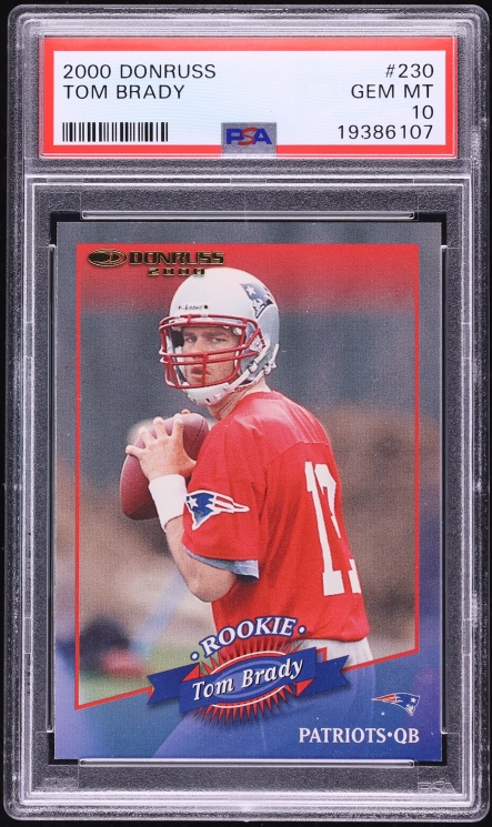 2000 Donruss Football Tom Brady ROOKIE /1325 #230 PSA 10 GEM MINT