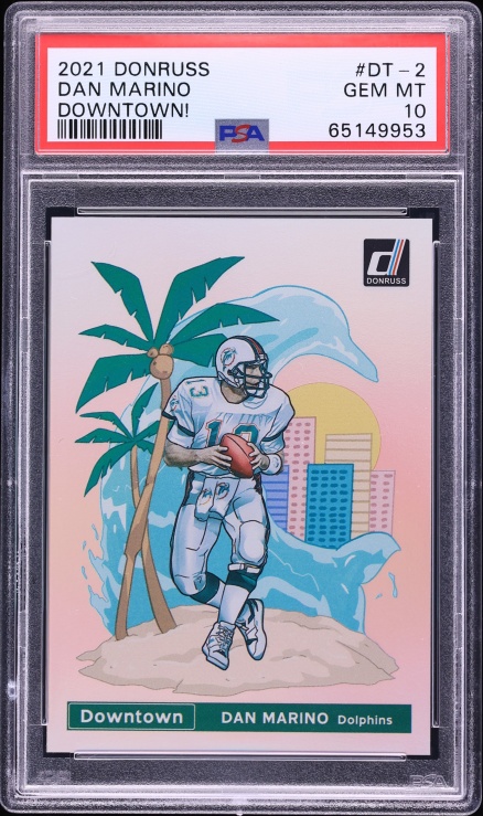 2021 Donruss Downtown Dan Marino #DT-2 PSA 10 GEM MINT