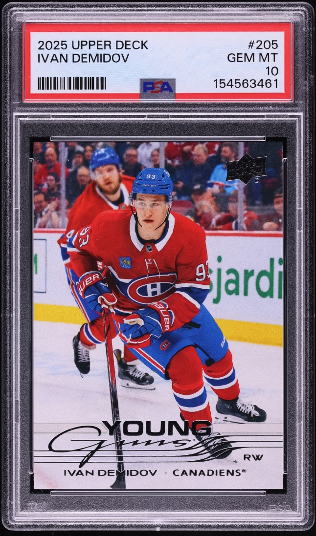 2025 Upper Deck Young Guns Ivan Demidov ROOKIE #205 PSA 10 GEM MINT