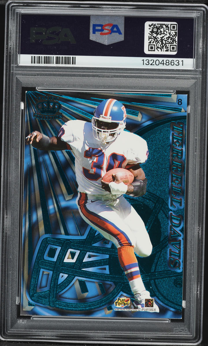 1997 Pacific Dynagon Tandems Terrel & Davis Barry Sanders #8 PSA 7 NRMT - Photo 2