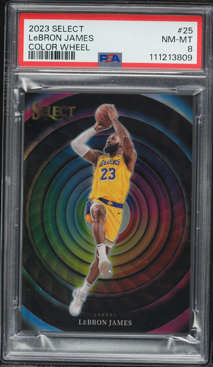 2023 Select Color Wheel LeBron James #25 PSA 8 NM-MT - Photo 1