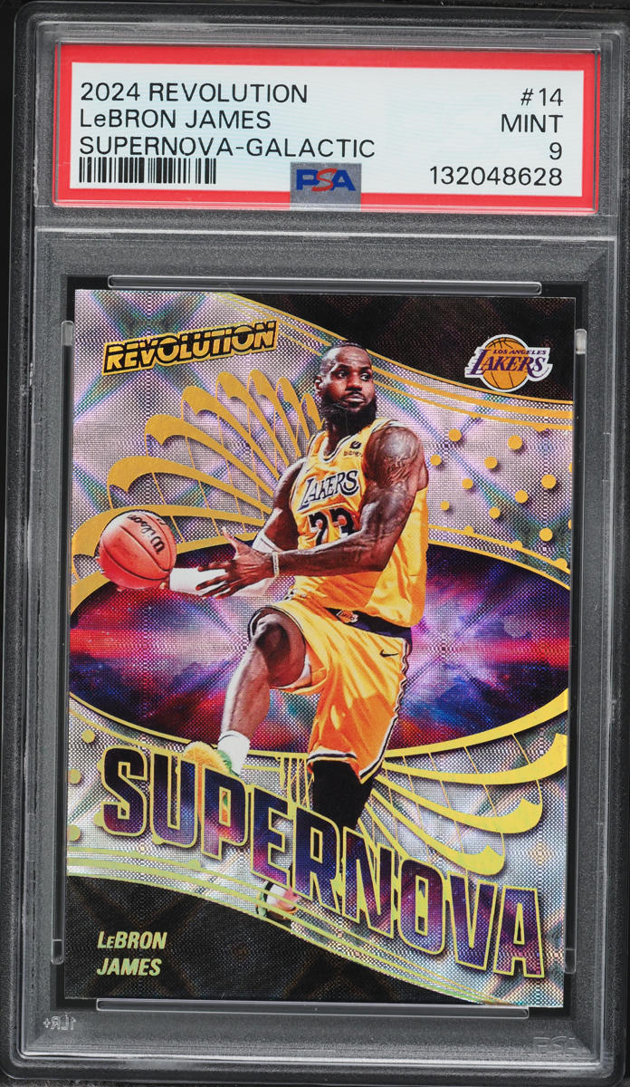 2024 Panini Revolution Supernova Galactic LeBron James #14 PSA 9 MINT - Photo 1