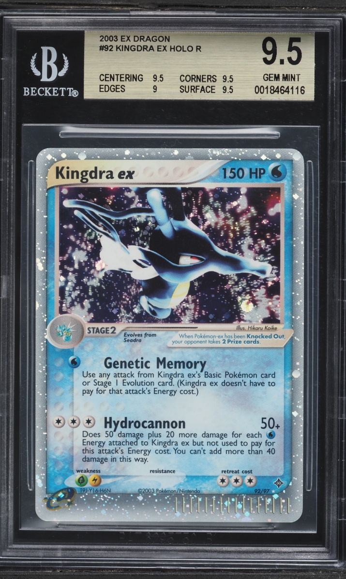 2003 Pokemon EX Dragon Holo Kingdra ex #92 BGS 9.5 GEM MINT