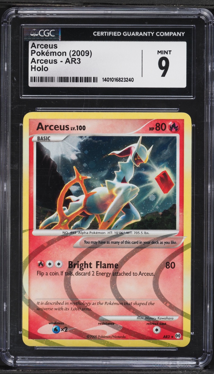 2009 Pokemon Platinum Holo Arceus #AR3 CGC 9 MINT