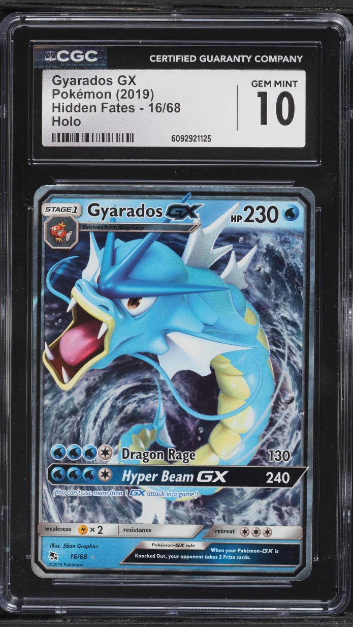 2019 Pokemon Sun & Moon Hidden Fates Alt Art Gyarados GX #16 CGC 10 GEM MINT