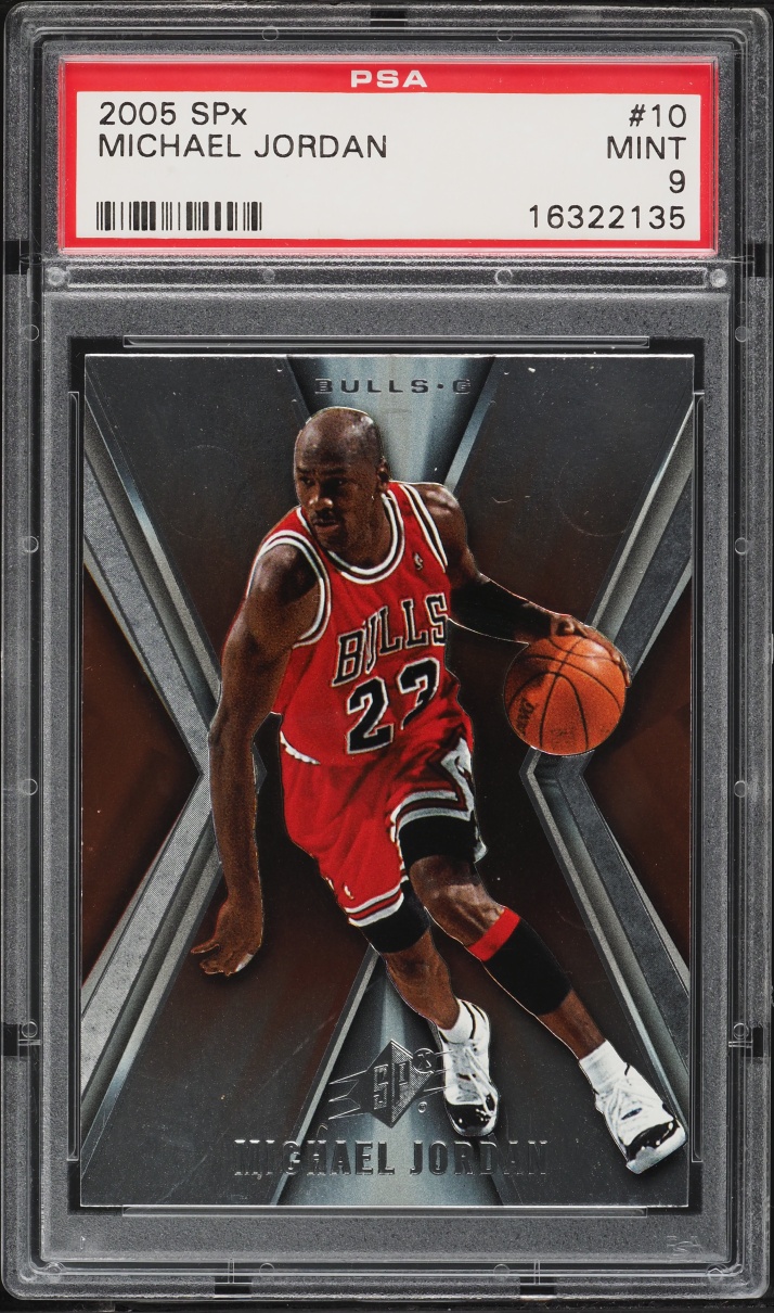 2005 SPx Basketball Michael Jordan #10 PSA 9 MINT