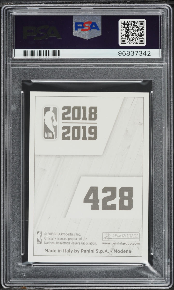 2018 Panini Stickers European Italy Luka Doncic ROOKIE #428 PSA 9 MINT
