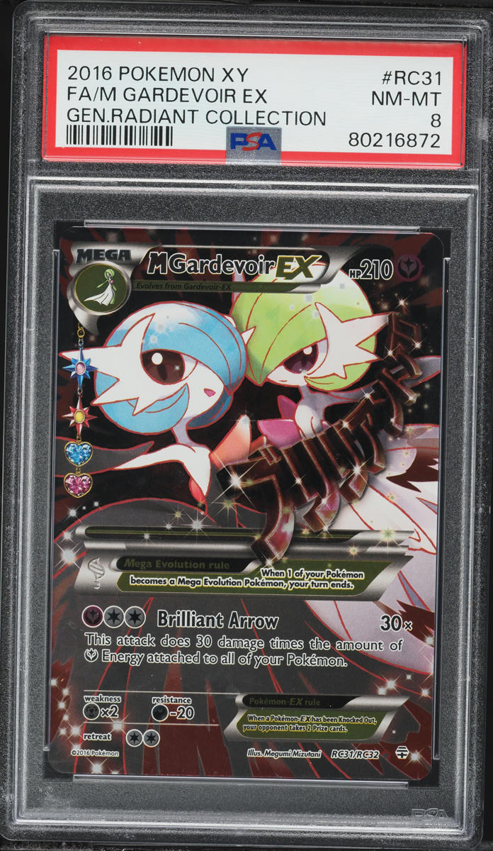 2016 Pokemon XY Generations Radiant M Gardevoir EX #RC31 PSA 8 NM-MT