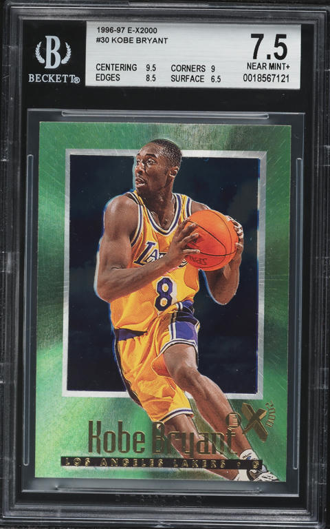 1996 Skybox E-X2000 Star Date 2000 Kobe Bryant ROOKIE #3 PSA 8 NM