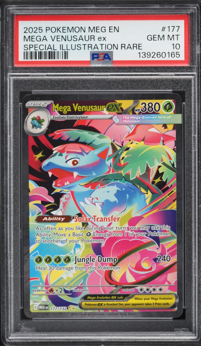 2025 Pokemon Mega Evolution SIR Mega Venusaur ex #177 PSA 10 GEM MINT