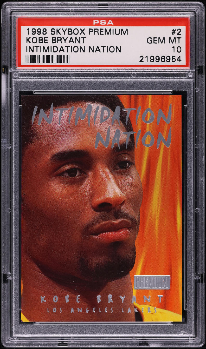 1998 Skybox Premium Intimidation Nation Kobe Bryant #2 PSA 10 GEM MINT