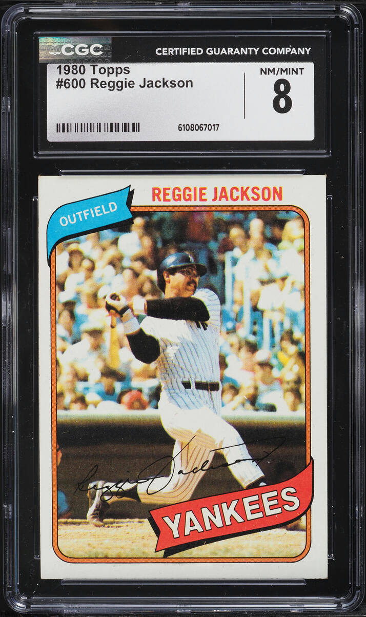 1980 Topps Reggie Jackson #600 CGC 8 NM-MT
