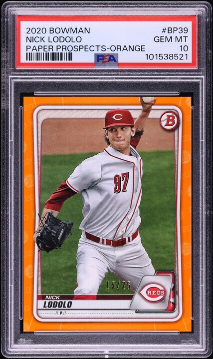 2020 Bowman Nico Hoerner ROOKIE #72 PSA 10 GEM MINT on Fanatics