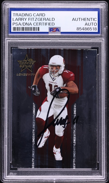 Larry Fitzgerald Signed Autographed Trading Card AUTO PSA/DNA AUTH
